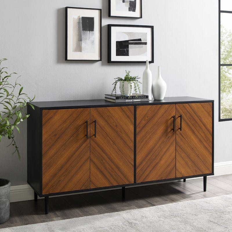 Brown MDF Buffet WithTimeless Style by Alhome - ALHOME