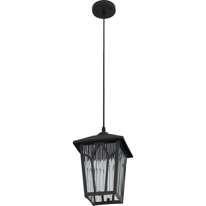 Black Outdoor Hanging Lantern - By Alhome - ALHOME