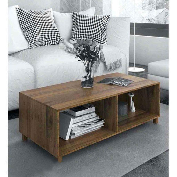 Classic Brown Center Table With Timeless Style - 45x100x50 cm - By Alhome - ALHOME