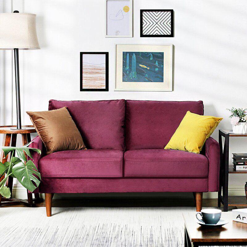 Modern Elegant Velvet 2 Seater Sofa - 180x85x85 cm - By Alhome - ALHOME