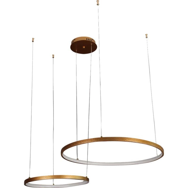 Modern Chandelier With Yellow Lighting, 400*600 - 42 Watts - Gold By Alhome - ALHOME