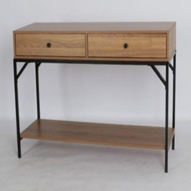 Wooden Console With 2 Drawers And 1 Shelf By Alhome - ALHOME