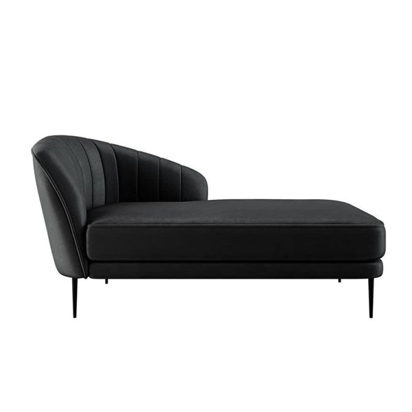 Velvet 3-Seater Sofa in Sleek Black By Alhome - ALHOME