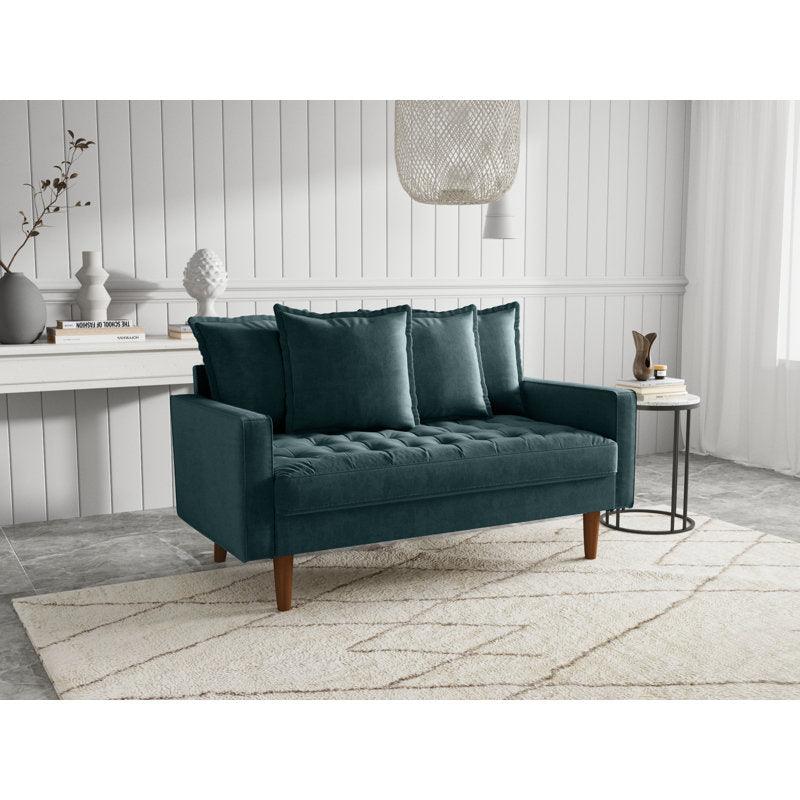 Modern Luxurious Velvet 2 Seater Sofa - 180x85x85 cm - By Alhome - ALHOME