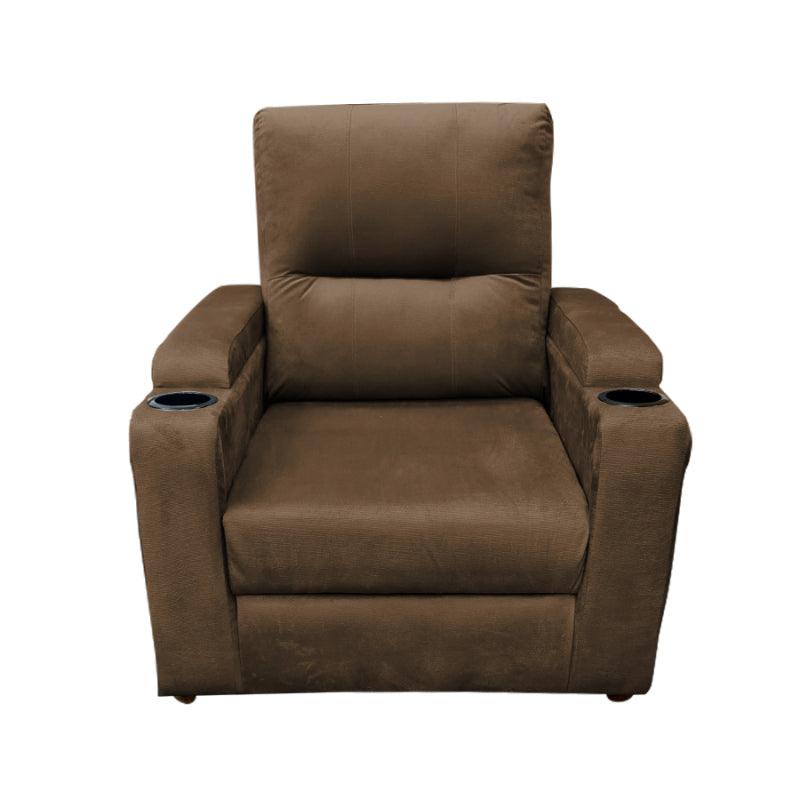 Velvet Classic Cinematic Recliner Chair with Cups Holder - E1 by In House - ALHOME