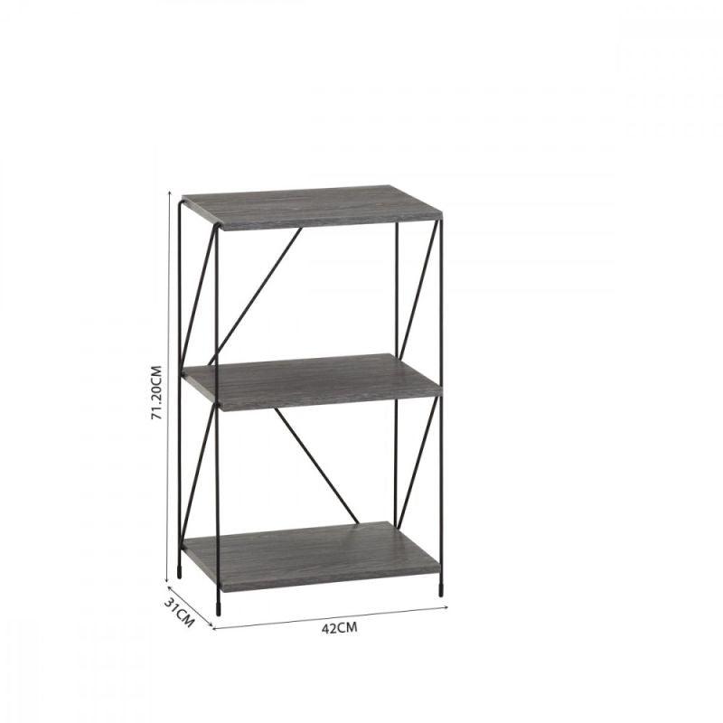 Multi-Use Shelving Unit From Malaysian Wood - 3 Layers - By Baity - ALHOME