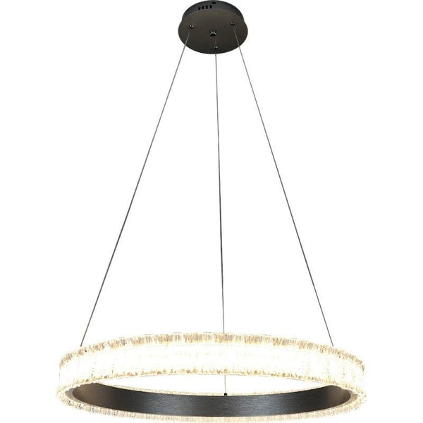 Modern Silver Chandelier - Yellow Lighting Color - 48 W By Alhome - ALHOME