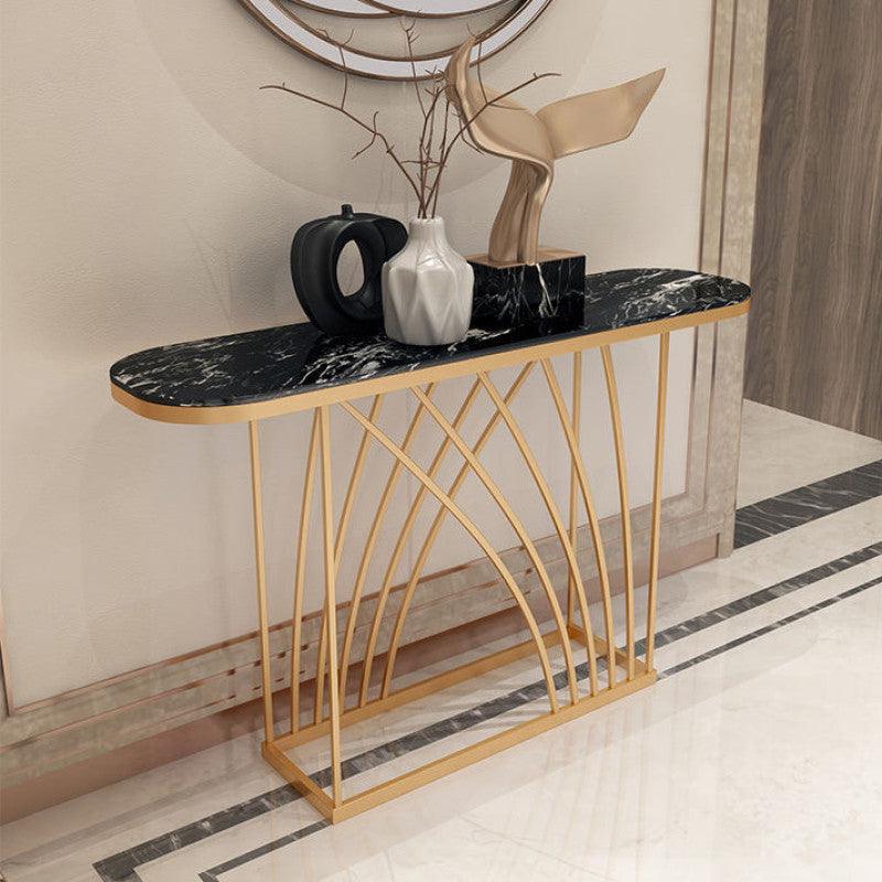 Timeless Iron and Marble Console Table By Alhome - 110110456 - ALHOME