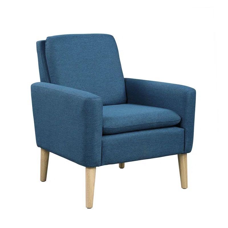 Sky Blue Linen Chair Swedish Wood By Alhome - ALHOME