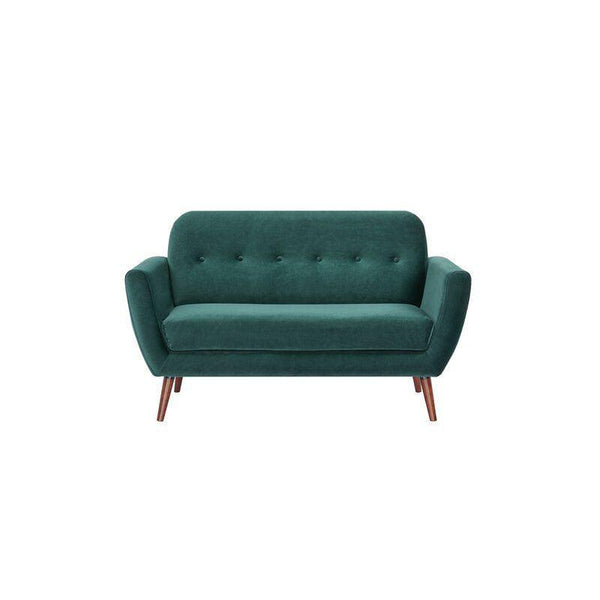 Modern Elegant Velvet 2 Seater Sofa - Green - 180x85x85 cm - By Alhome - ALHOME