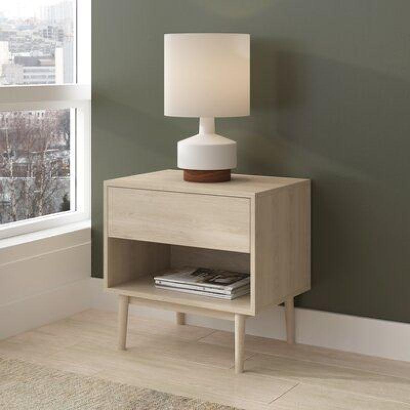 Modern Melamine Nightstand By Alhome - 110112468 - ALHOME