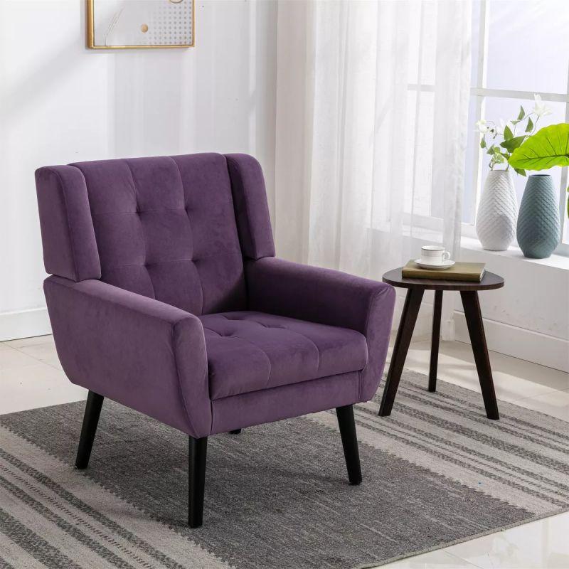 Comfortable Velvet Chair - 90x85x85 cm - By Alhome - ALHOME