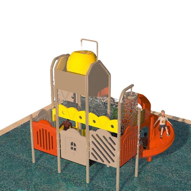 Water Playset: Two Mini Slides And A Roller Coaster Slide by Alhome - ALHOME