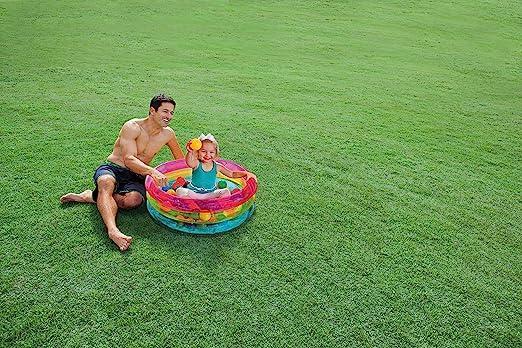 Intex¬†Inflatable Baby 50 Balls Pit, 86¬†X 25¬†Cm¬†‚Äì¬†1/3¬†A¬†‚Äì¬†48674¬†Np, Multi Color - ZRAFH