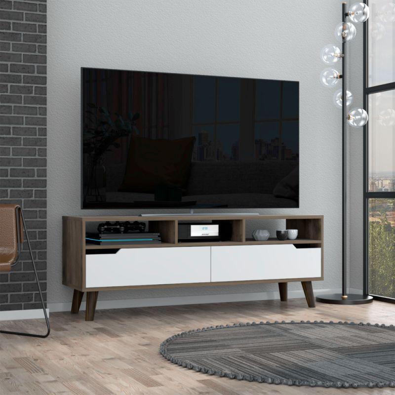 Stylish TV Table - MDF - Brown By Alhome - 110113021 - ALHOME