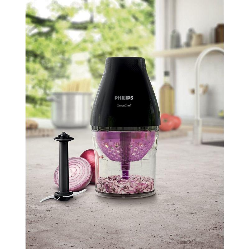 Philips Viva Collection Plastic Onion Chef Chopper 500 W - Black - Hr2505/91 - 