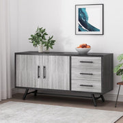 Contemporary Grey MDF Buffet by Alhome - 110113088 - ALHOME