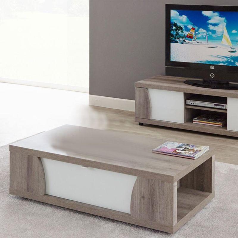 Beige and White Center Table With Tranquil Fusion By Alhome - ALHOME