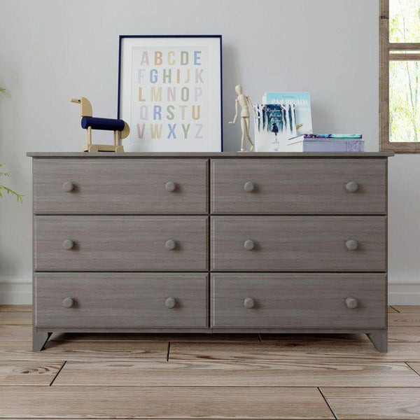 Kids Dresser: 149x39x82 Wood, Grey by Alhome - ALHOME