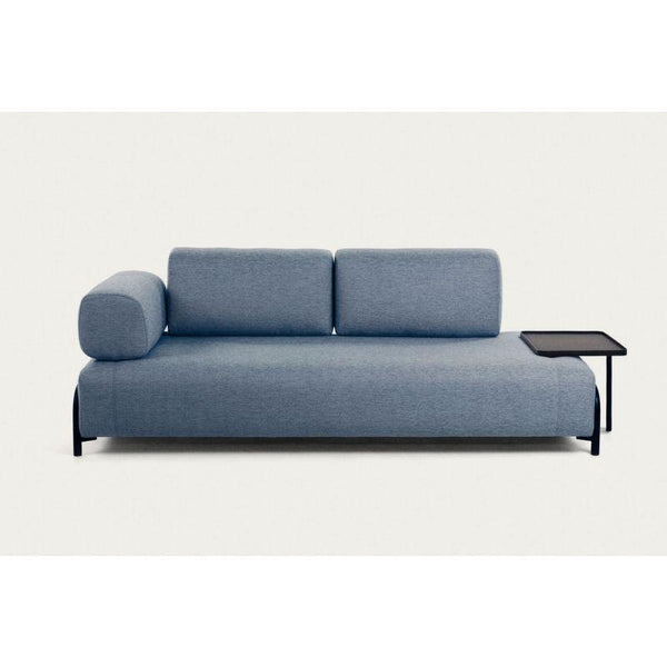 Blue Swedish Wood 3-Seater Sofa - Size: 220x85x85, By Alhome - ALHOME