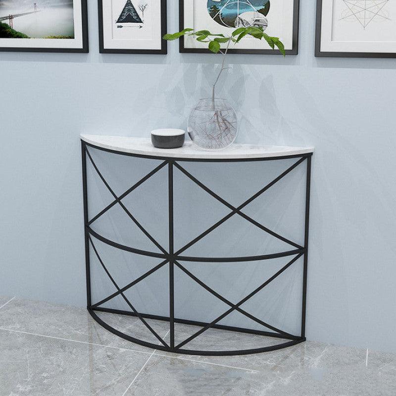 Timeless Iron and Marble Console Table By Alhome - ALHOME