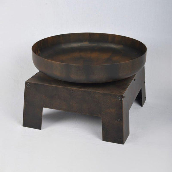 Iron Floor Fire Stove - Stove Holder - Metal - Burnt Brown - By Alhome - ALHOME