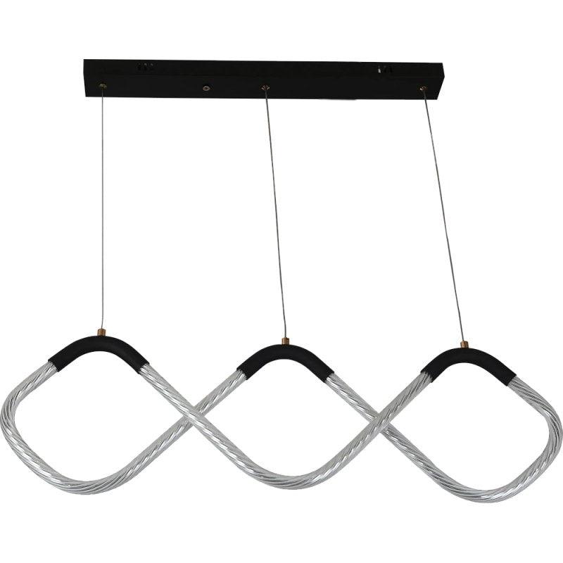 Modern Black Hanger With Yellow Lighting By Alhome - ALHOME