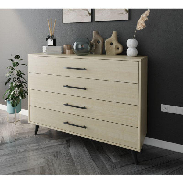 Beige Console Unit with Drawers By Alhome - ALHOME