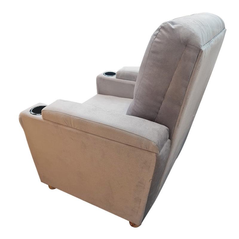 Velvet Classic Cinematic Recliner Chair with Cups Holder - E1 by In House - ALHOME