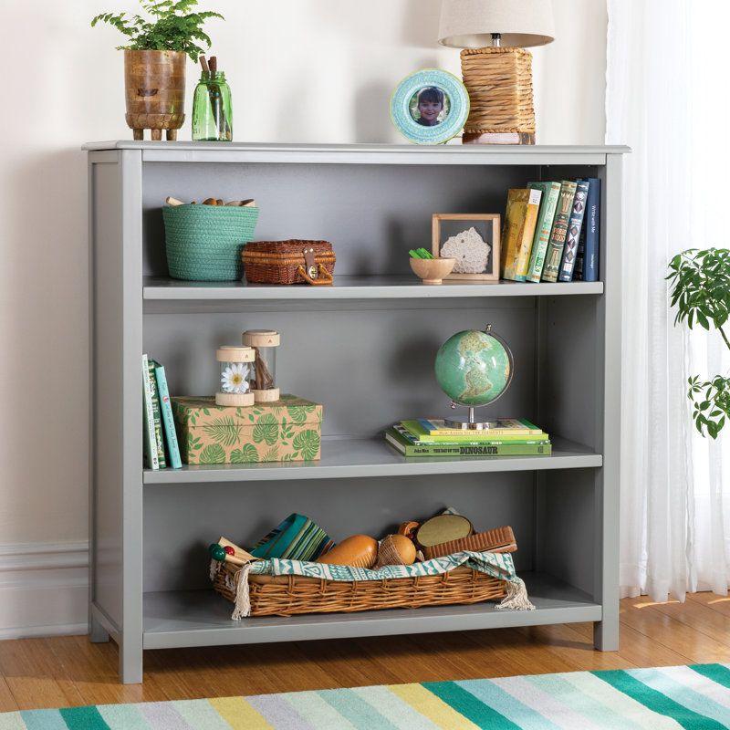 Kids Bookcase: 108x37x105 Wood, Grey by Alhome - ALHOME