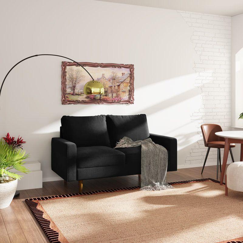 Modern Velvet 2 Seater Sofa - 150x85x85 cm - By Alhome - ALHOME