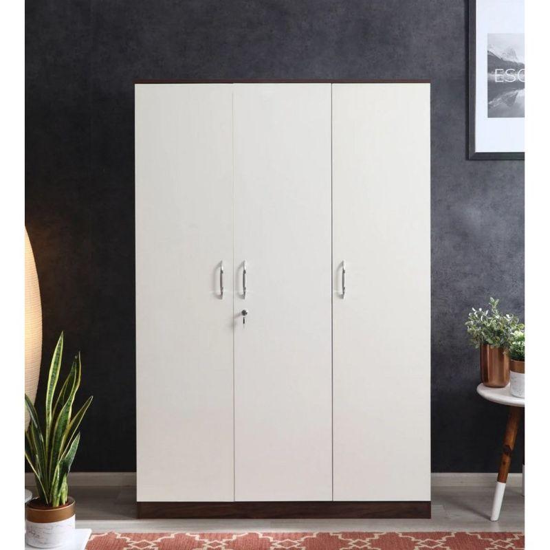 White Wardrobe For Contemporary Elegance with Ample Storage by Alhome - ALHOME