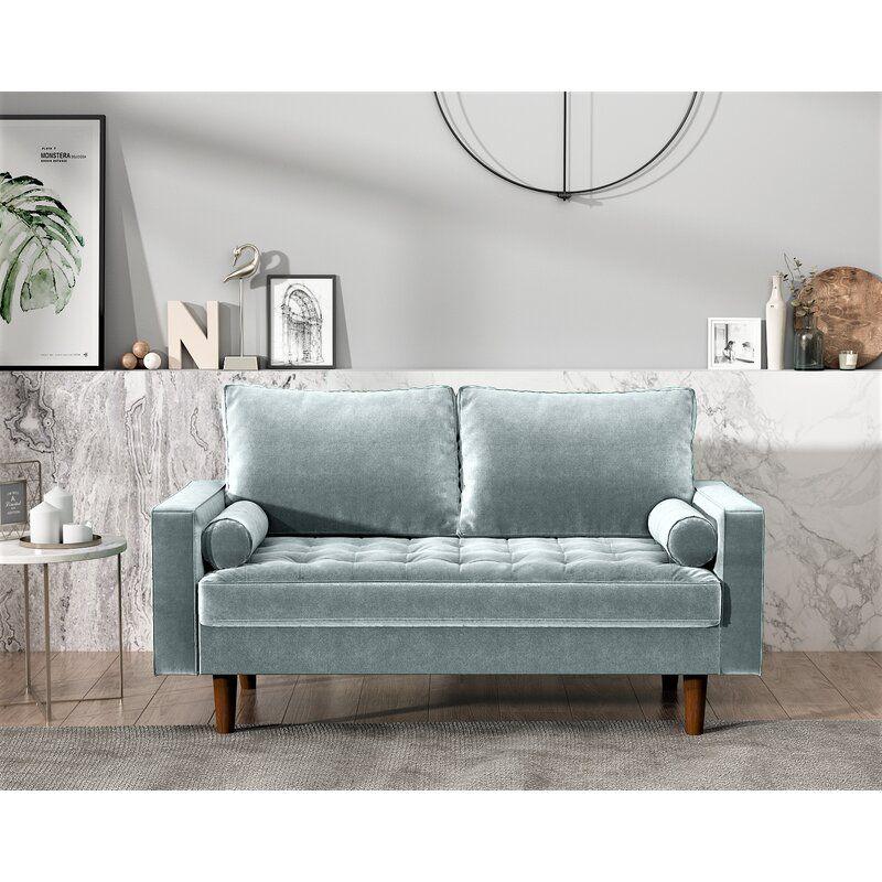 Modern Comfortable Velvet 2 Seater Sofa - 180x85x85 cm - By Alhome - ALHOME