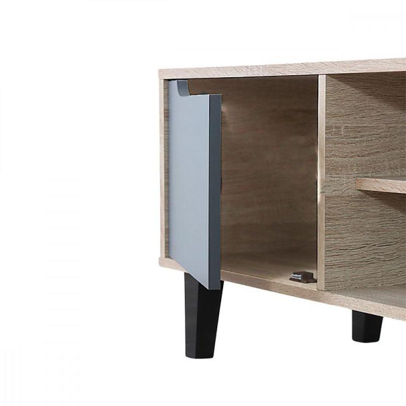 Tv Table From Malaysian Wood - Wooden And Olive - 150x40x45 cm - By Baity - ALHOME