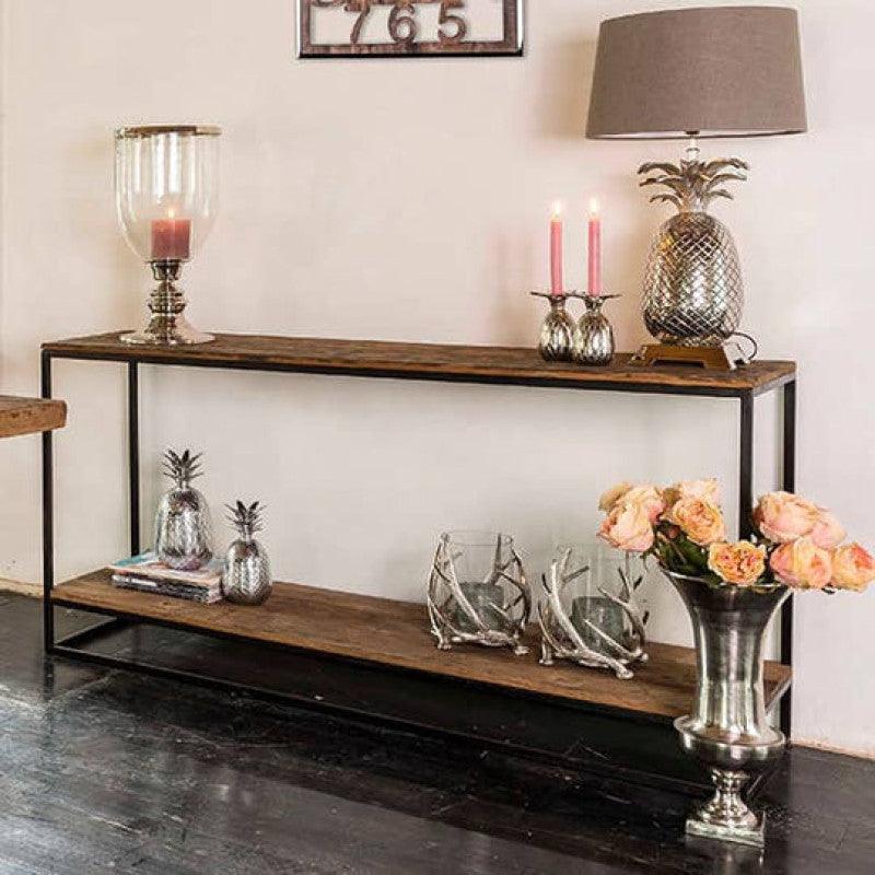 Industrial Wood and Iron Console By Alhome - ALHOME