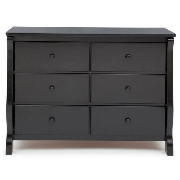 Kids Dresser: 121x52x87 Wood, Black by Alhome - ALHOME