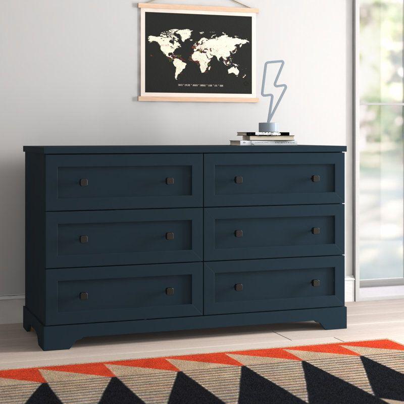 Kids Dresser: 130x49x79 Wood, Indigo by Alhome - ALHOME