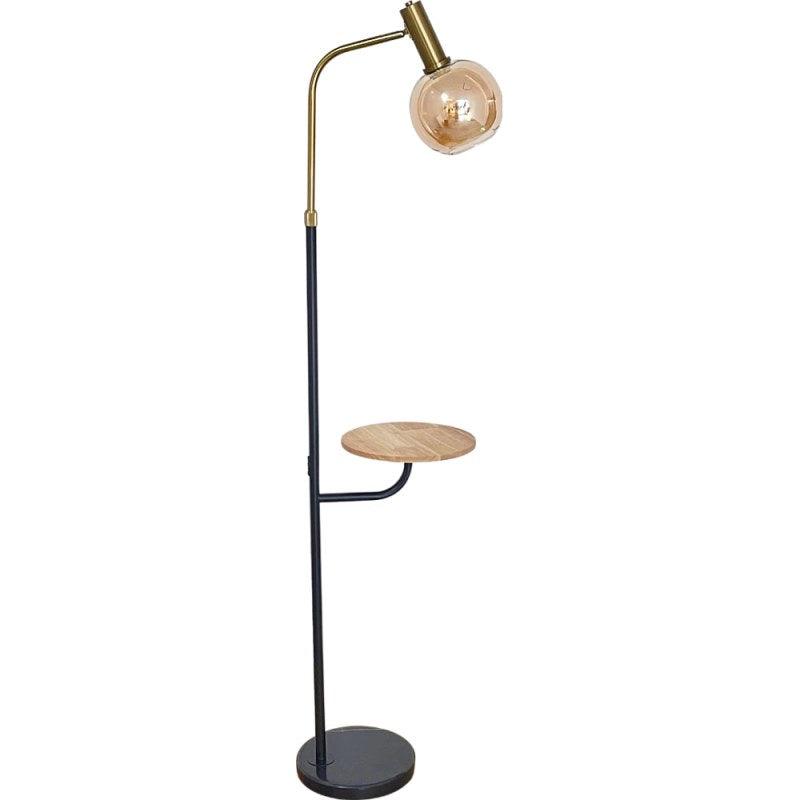 Long Floor Lamp - Black And Gold By Alhome - ALHOME