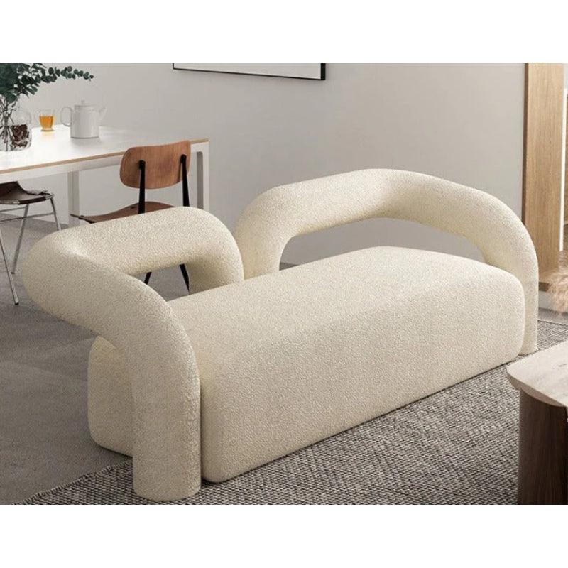 Timeless Comfort: 3-Seater Boucl√© Sofa in Elegant Beige By Alhome - ALHOME