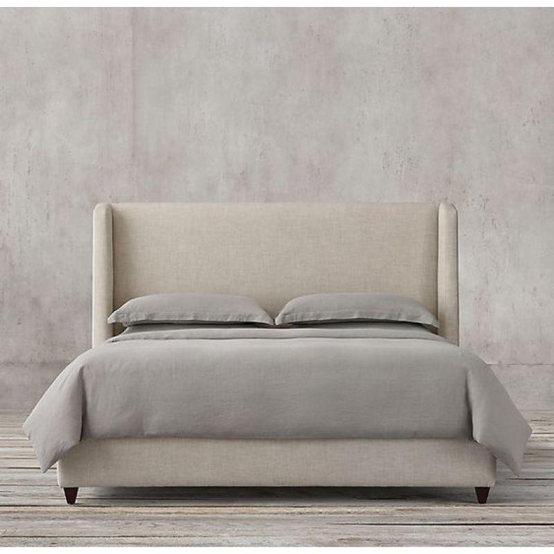 Swedish Wood Chanel Beige Queen Bed By Alhome - ALHOME