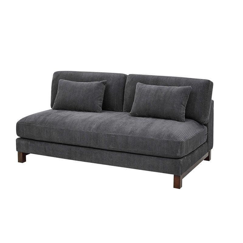 Modern Velvet 2 Seater Sofa - 200x85x85 cm - By Alhome - ALHOME