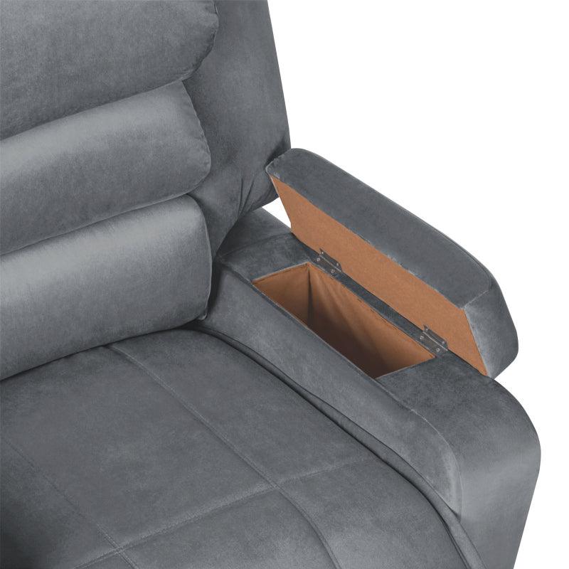 Velvet Recliner Chair with Storage Box - AB07 by In House - ALHOME