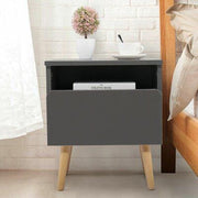 Robust Melamine Nightstand with 3.6 cm Thickness By Alhome - ALHOME