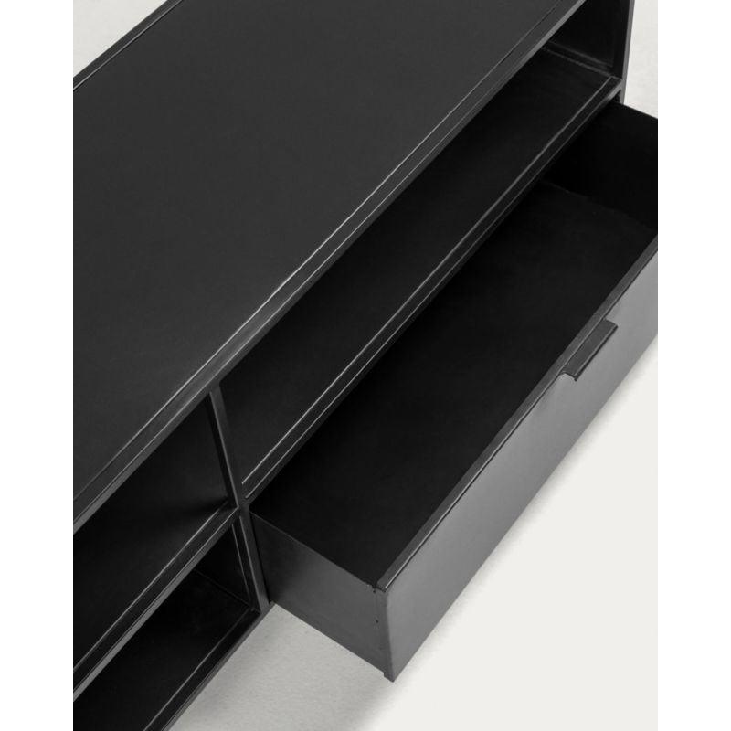 Black Engineered Wood TV Unit - Size: 120x45x50 By Alhome - ALHOME