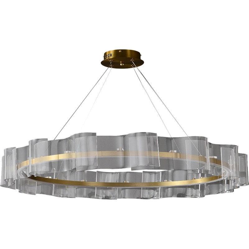 Modern Oil Chandelier, 3 Lights, 55 Watts - 100 cm - Ha/C5573/1000Cr+3Co - ALHOME