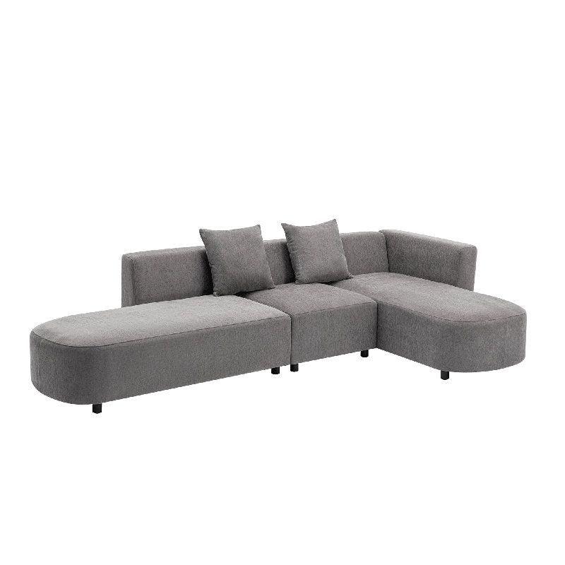 Modern Chanel L-Shape Sofa - 300x150x85x85 cm - By Alhome - ALHOME