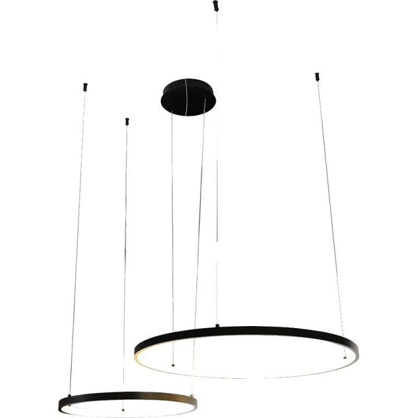 Modern Chandelier With Yellow Lighting - 400*600 - 42 Watts - Black By Alhome - HA/C5680Z/40*60BK+WW - ALHOME