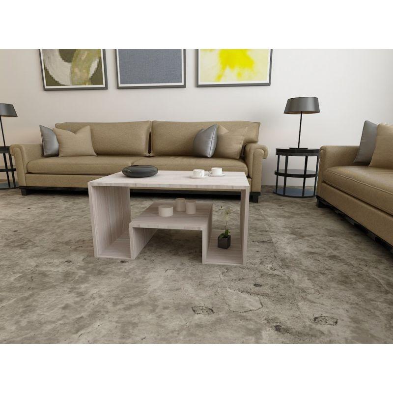 Elegant Beige Center Table by Alhome - 110113110 - ALHOME