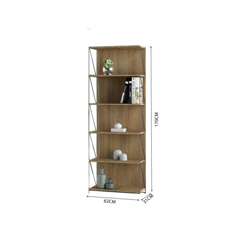 Multi-Use Shelving Unit With Closed Design From Malaysian Wood With 6 Layers - By Baity - ALHOME