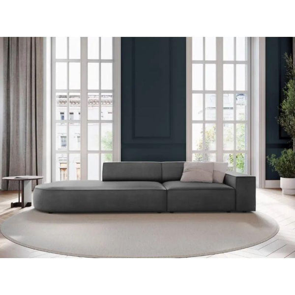 Modern Soft Velvet 3 Seater Sofa - 240x85x85 cm - By Alhome - ALHOME